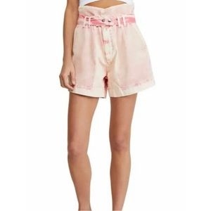 Free People pink paperbag shorts Olivia